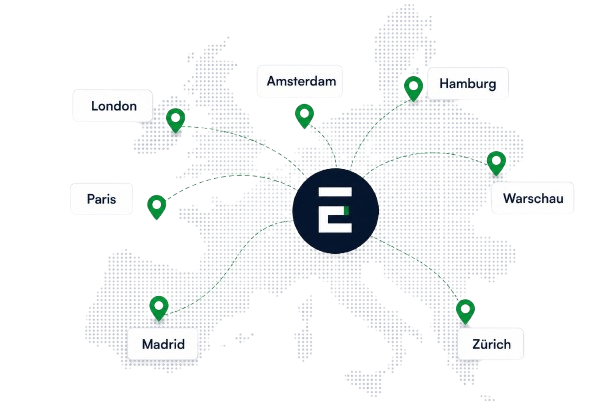 HOLEP Standorte in Europa – Karte